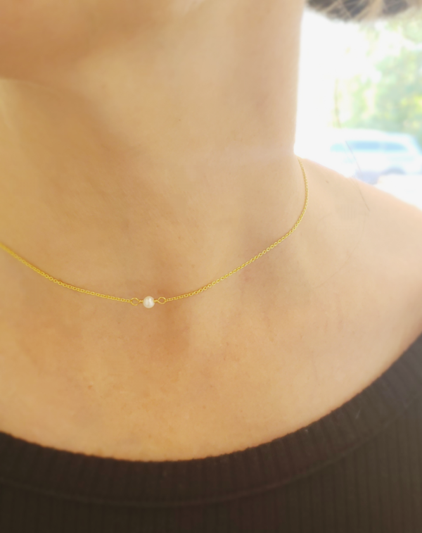 Florencia pearl necklace in gold