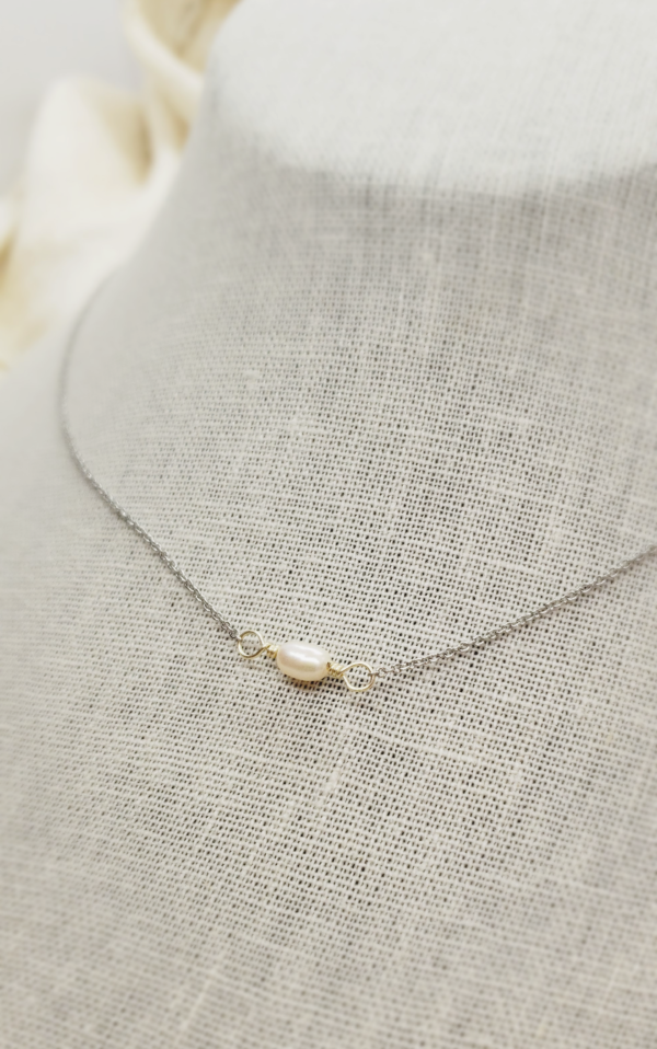 Florencia pearl necklace in silver