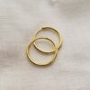 The perfect hoops in gold vermeil