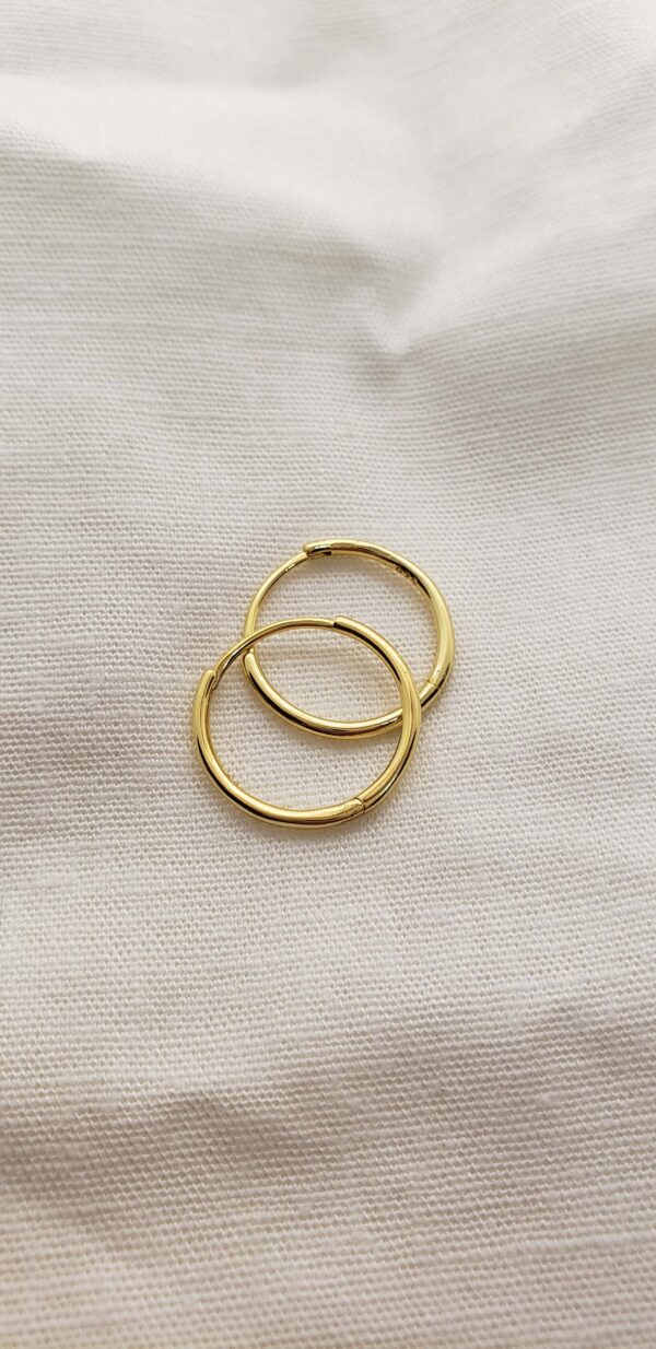 The perfect hoops in gold vermeil
