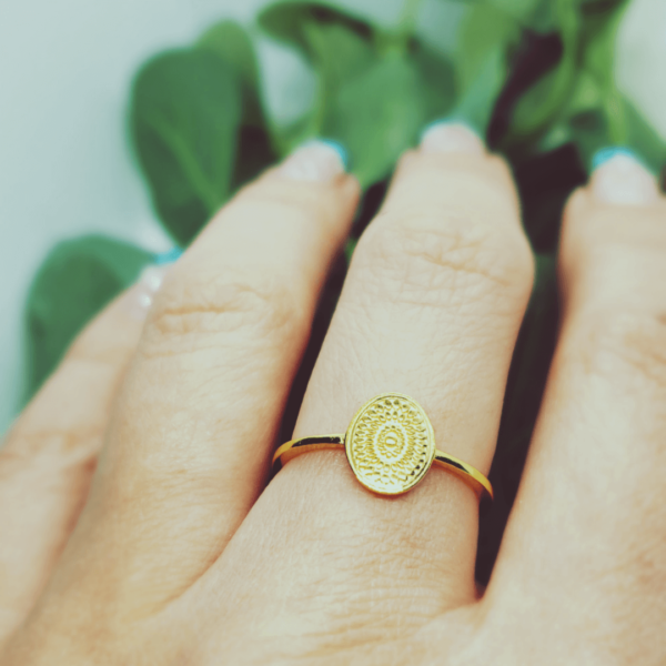 Oval Mandala Ring